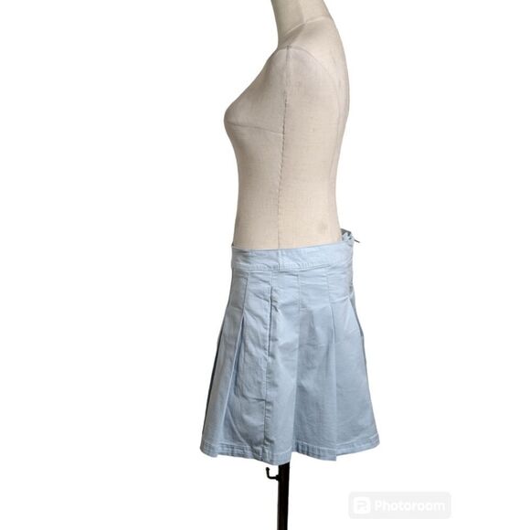 American Eagle Light Blue Pleated Mini Skirt NWT - Picture 5 of 6